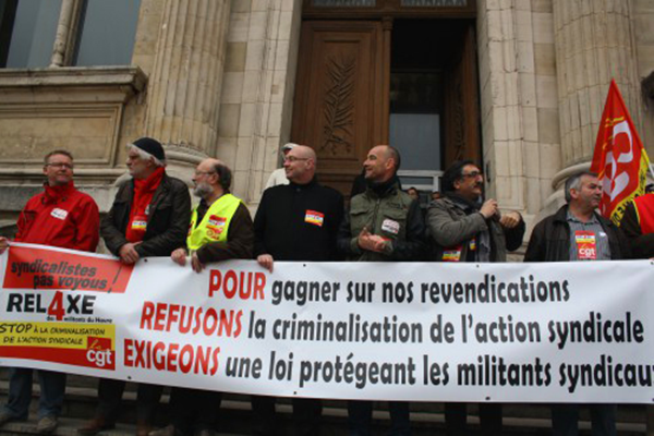 Stop à la criminalisation de l'action syndicale !