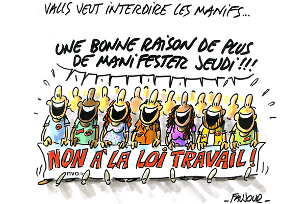 L'œil de Faujour : manif dynamique