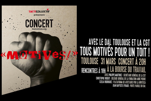 La CGT et Motivés en soutien du DAL