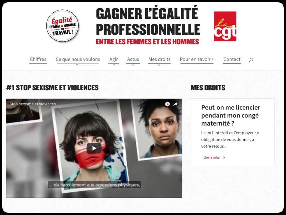 Égalité professionnelle : un nouveau site pour se défendre