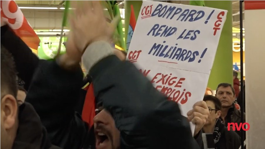 Contre les annonces du plan Bompard, les Carrefour manifestent