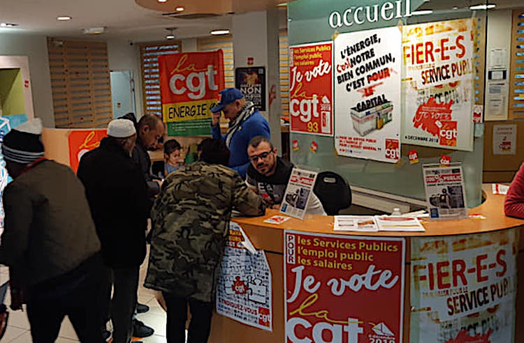 La CGT Énergie maintient ouverte la boutique EDF de La Courneuve malgré tout