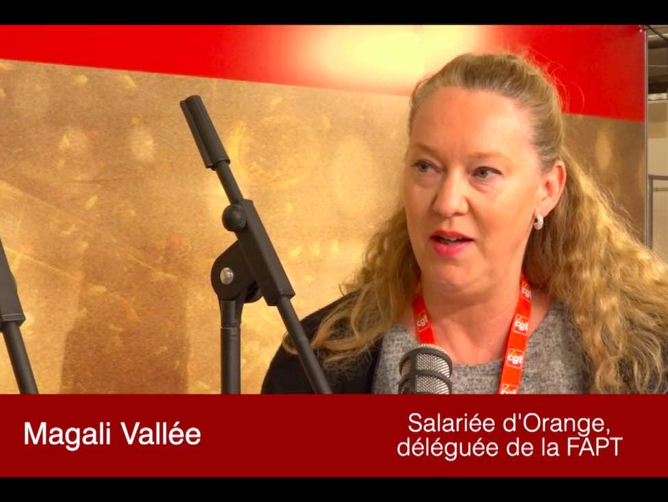 Magali Vallée, déléguée de la FAPT pour le 52e congrès CGT parle du procès France Télécom